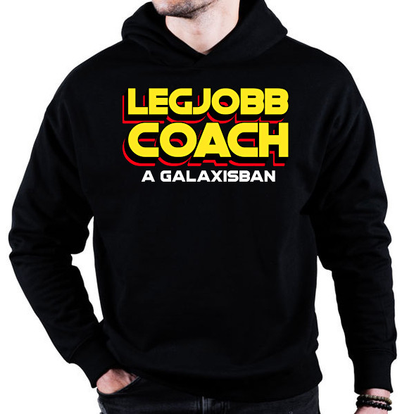 LEGJOBB COACH A GALAXISBAN-Oversized kapucnis pulóver