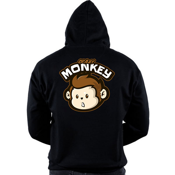 Crazy Monkey-Oversized kapucnis pulóver