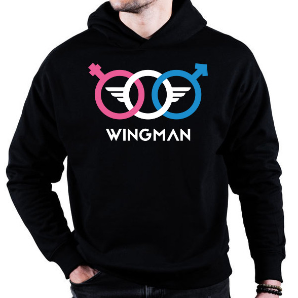 wingman-Oversized kapucnis pulóver