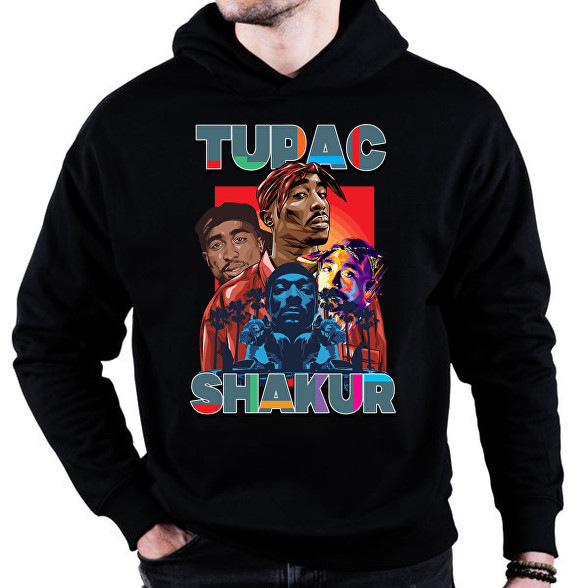 Tupac-Oversized kapucnis pulóver