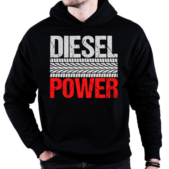 Diesel Power-Oversized kapucnis pulóver