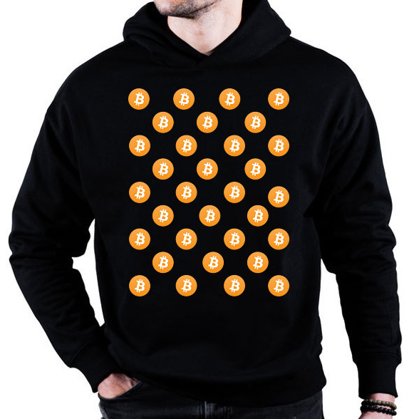 Bitcoin Logo-Oversized kapucnis pulóver