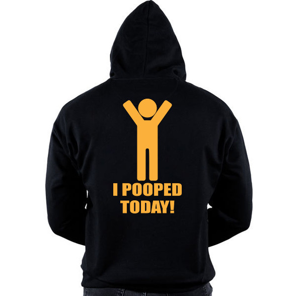 I pooped today!-Oversized kapucnis pulóver