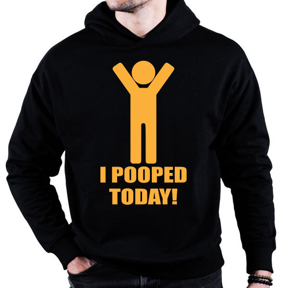 I pooped today!-Oversized kapucnis pulóver