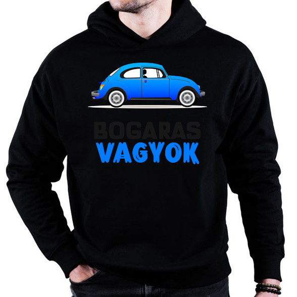 BOGARAS VAGYOK-Oversized kapucnis pulóver