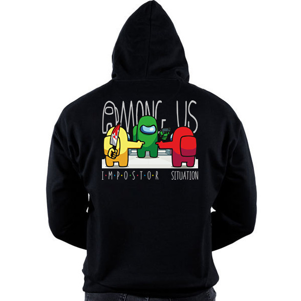 Among us - impostor situation-Oversized kapucnis pulóver