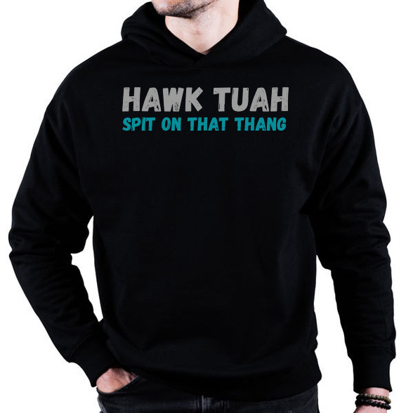 HAWK TUAH (b)-Oversized kapucnis pulóver