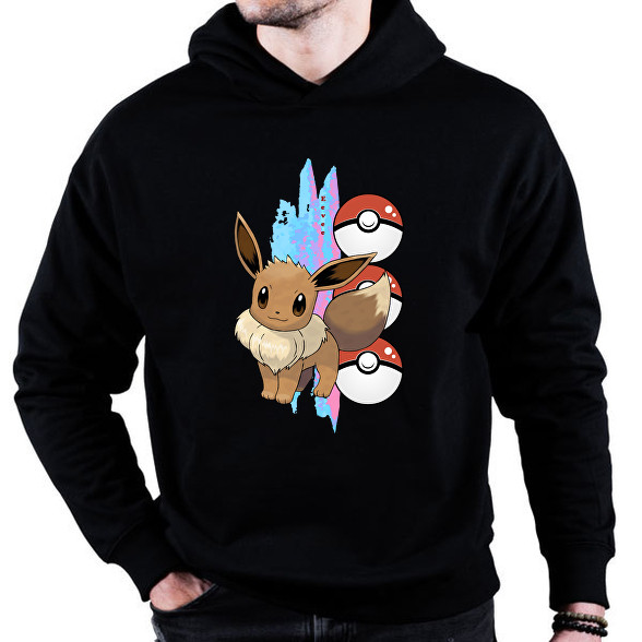 pokemon eevee-Oversized kapucnis pulóver