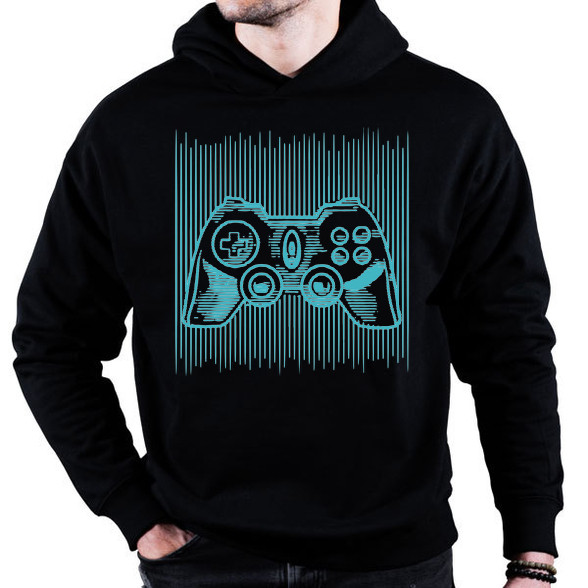 Gamer contoller retro feeling-Oversized kapucnis pulóver