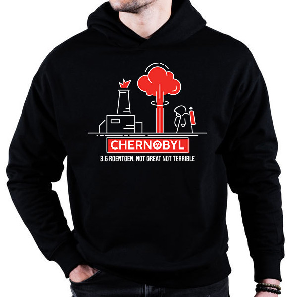 Chernobyl -Oversized kapucnis pulóver