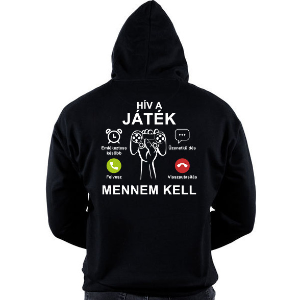 Hív a játék mennem kell-Oversized kapucnis pulóver