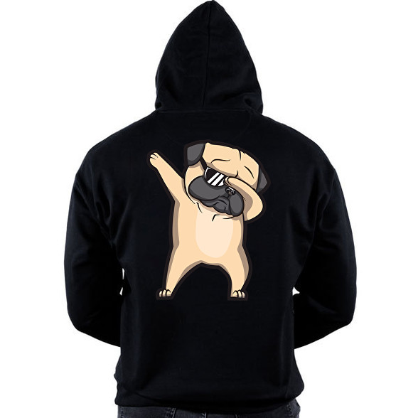 Dab francia bulldog-Oversized kapucnis pulóver