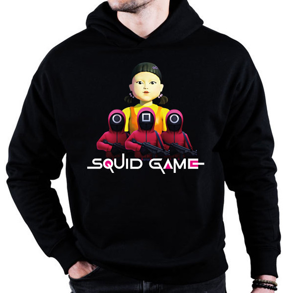 Squid game doll and soldiers 2-Oversized kapucnis pulóver