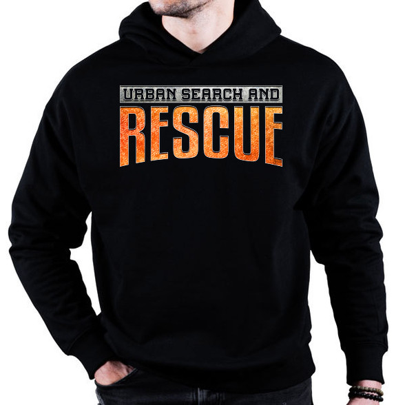 US&Rescue-Oversized kapucnis pulóver