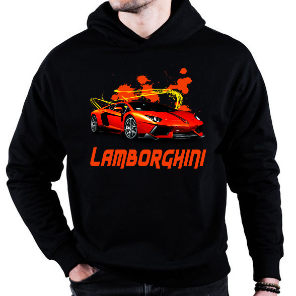 orange Lamborghini-Oversized kapucnis pulóver