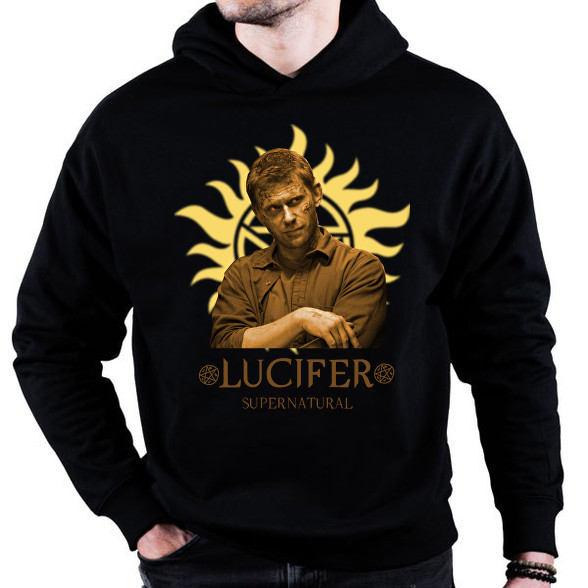 LUCIFER SUPERNATURAL-Oversized kapucnis pulóver