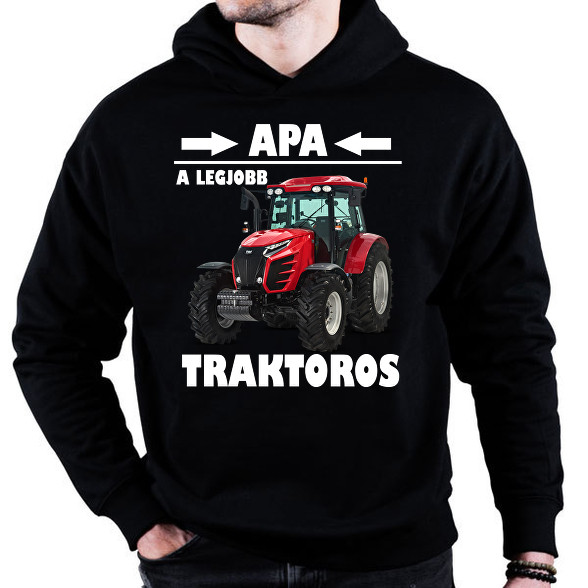 Apa a legjobb traktoros -Oversized kapucnis pulóver