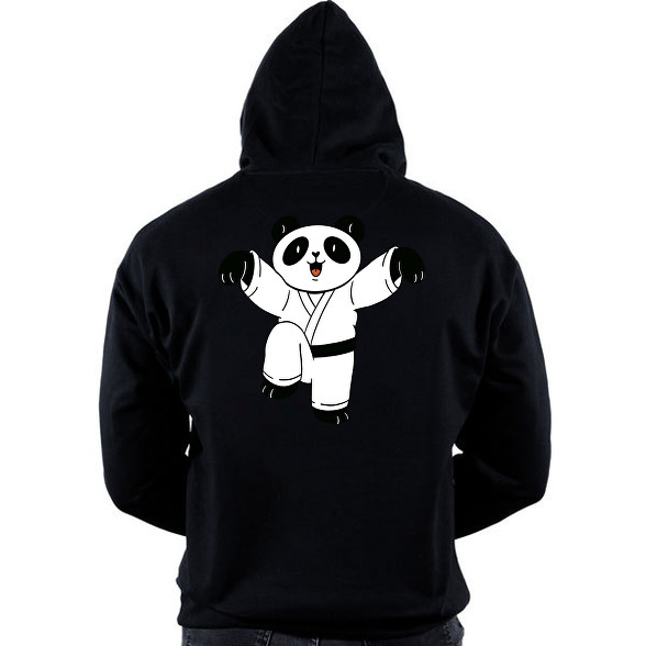 Karatés panda-Oversized kapucnis pulóver