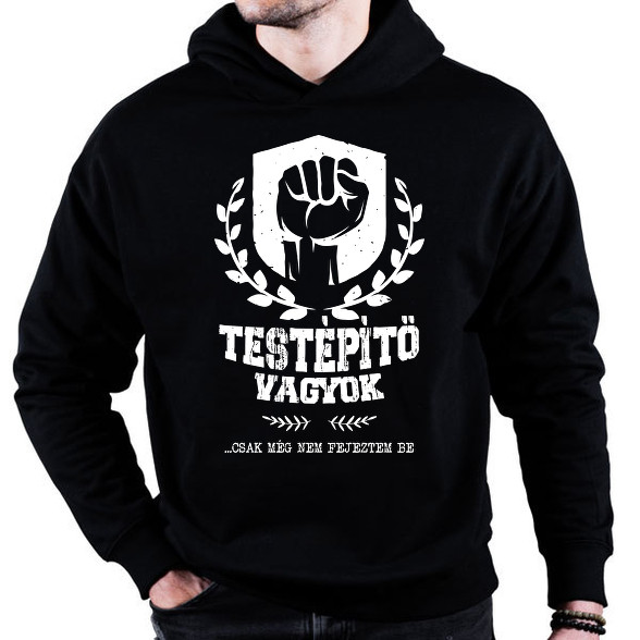 Testépítő vagyok-Oversized kapucnis pulóver