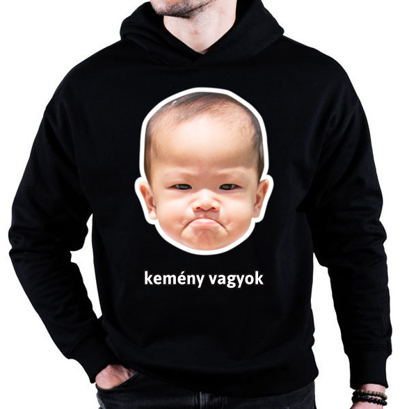 kemény vagyok 2-Oversized kapucnis pulóver