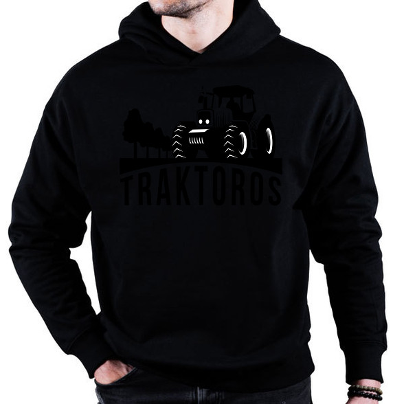 Traktoros-Oversized kapucnis pulóver