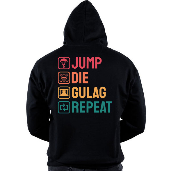 Jump, Die, Gulag, Repeat-Oversized kapucnis pulóver