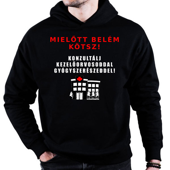 MIELŐTT BELÉM KÖTSZ-Oversized kapucnis pulóver