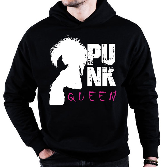 Punk queen-Oversized kapucnis pulóver