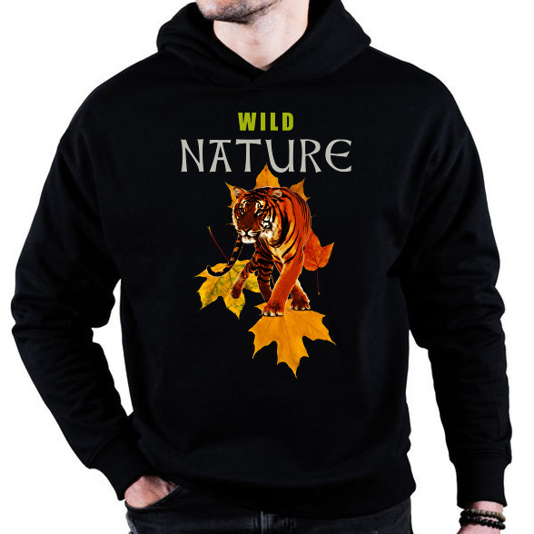 WILD NATURE TIGER-Oversized kapucnis pulóver