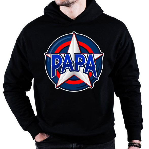 PAPA-Oversized kapucnis pulóver