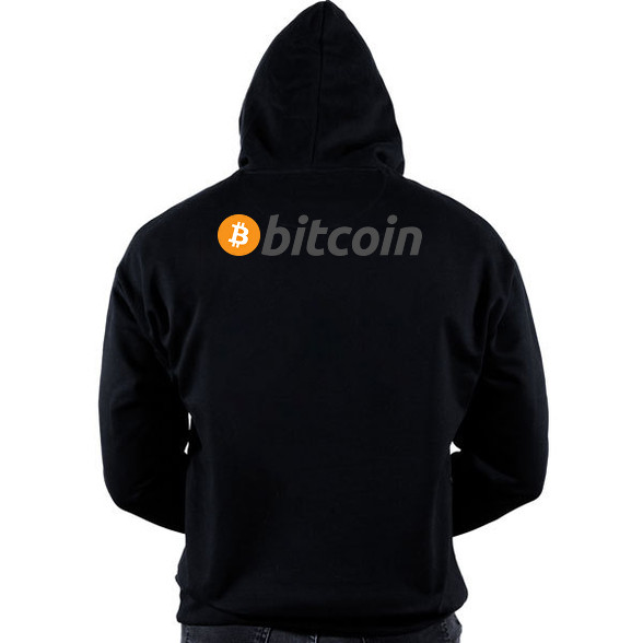 bitcoin logo-Oversized kapucnis pulóver