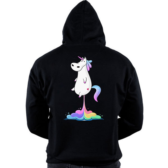 Unicornis fart  RAINBOW-Oversized kapucnis pulóver