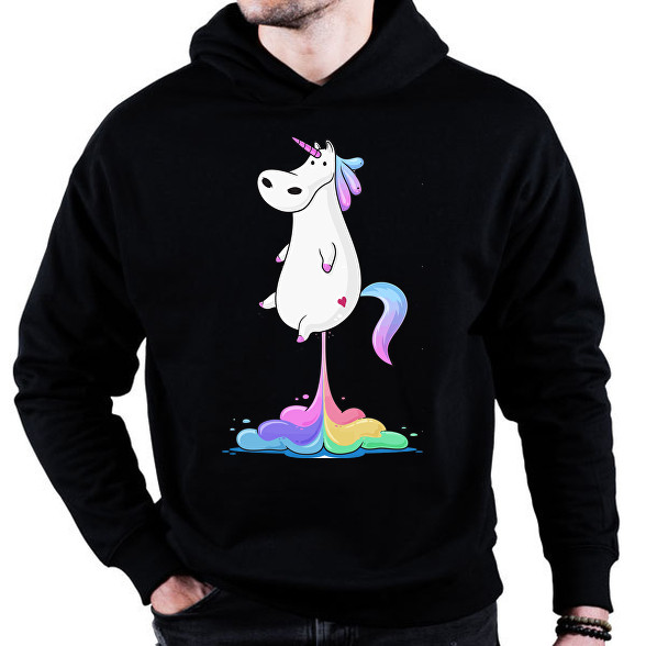 Unicornis fart  RAINBOW-Oversized kapucnis pulóver