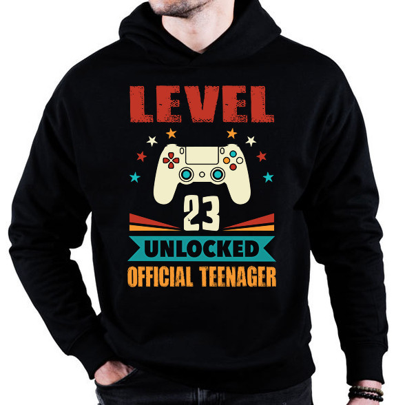 23 éves gamer-Oversized kapucnis pulóver