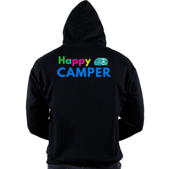 HAPPY CAMPER2-Oversized kapucnis pulóver