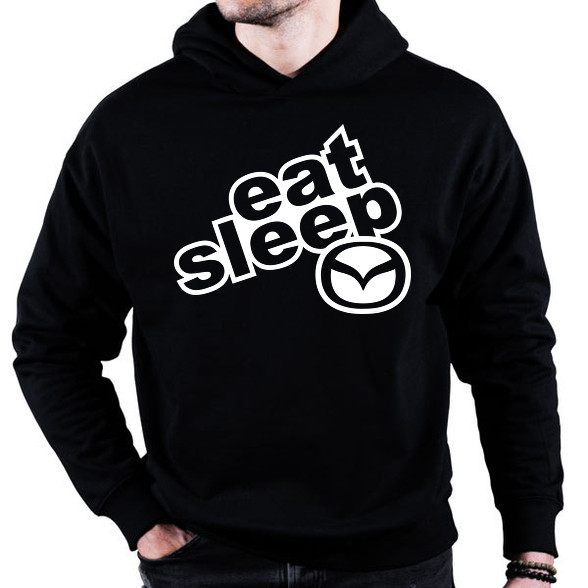 Eat Sleep Mazda-Oversized kapucnis pulóver