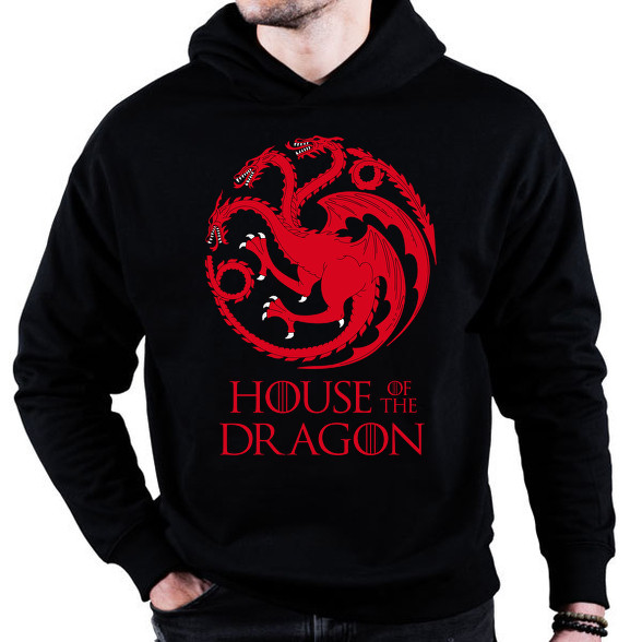 house of dragon-Oversized kapucnis pulóver