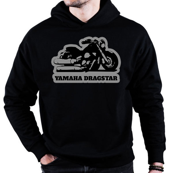 Yamaha Dragstar motor-Oversized kapucnis pulóver