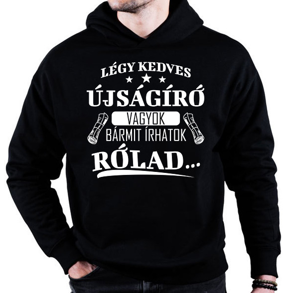 Újságíró vagyok-Oversized kapucnis pulóver