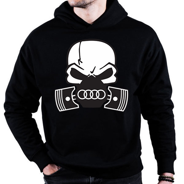 Skull audi-Oversized kapucnis pulóver