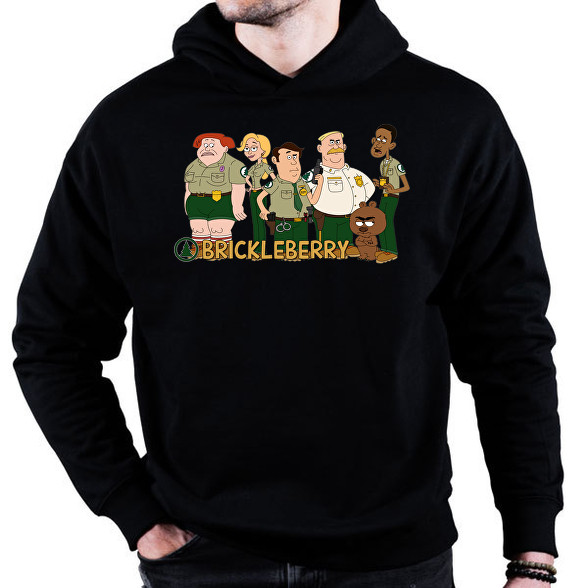 Brickleberry-Oversized kapucnis pulóver