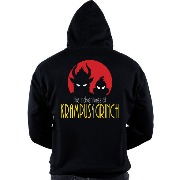 Krampusz és Grincs-Oversized kapucnis pulóver