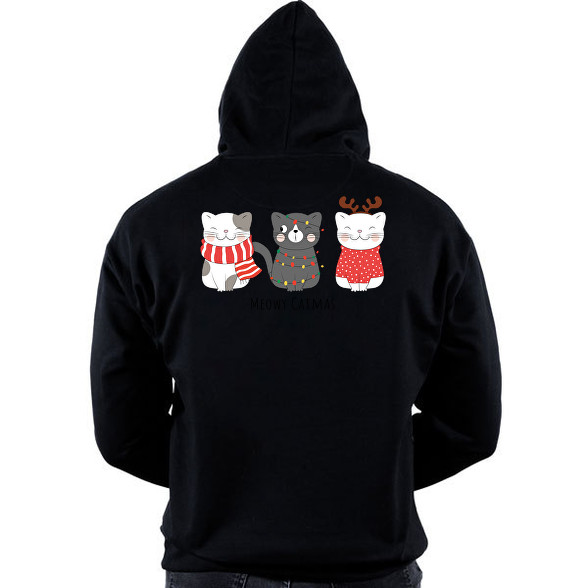 Meowy Catmas-Oversized kapucnis pulóver