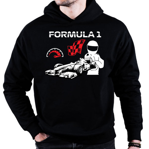 Formula 1-Oversized kapucnis pulóver