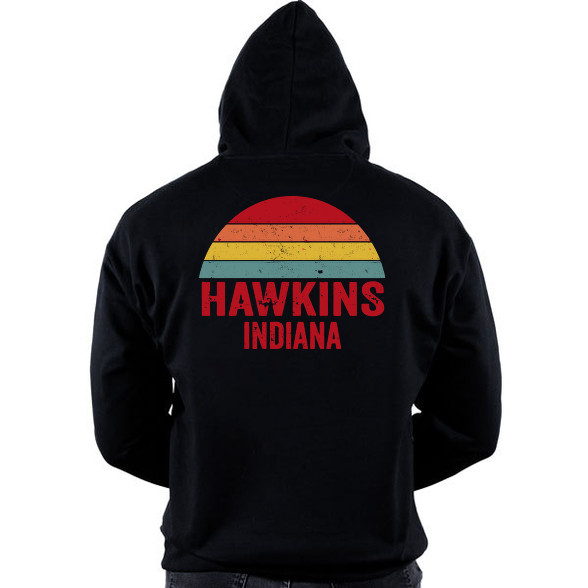 Retro Hawkins Indiana-Oversized kapucnis pulóver