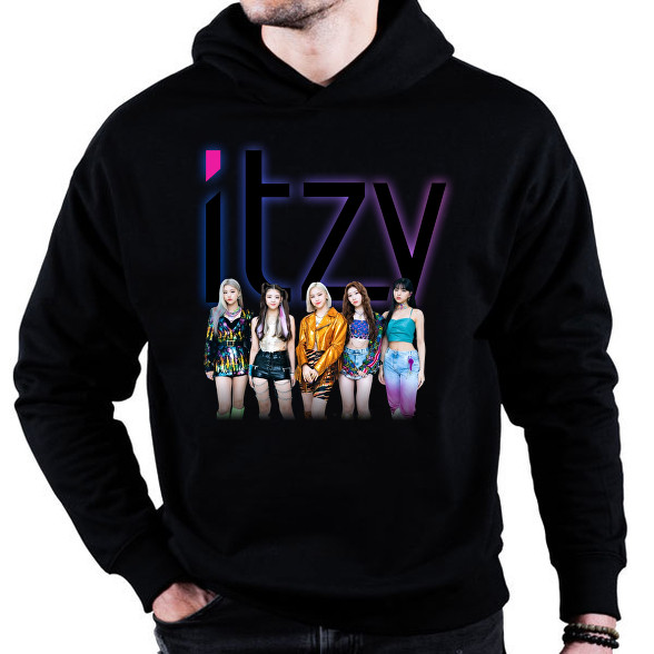 ITZY-Oversized kapucnis pulóver