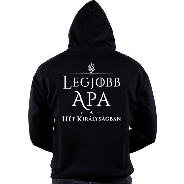 got-legjobb-apa-white-Oversized kapucnis pulóver