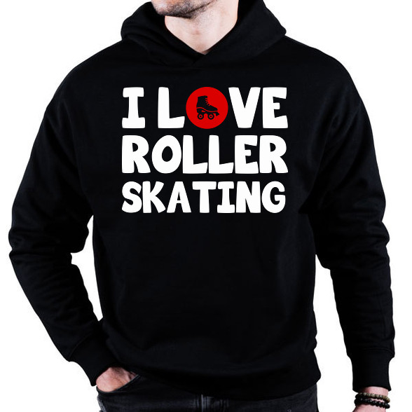 I love roller skating-Oversized kapucnis pulóver