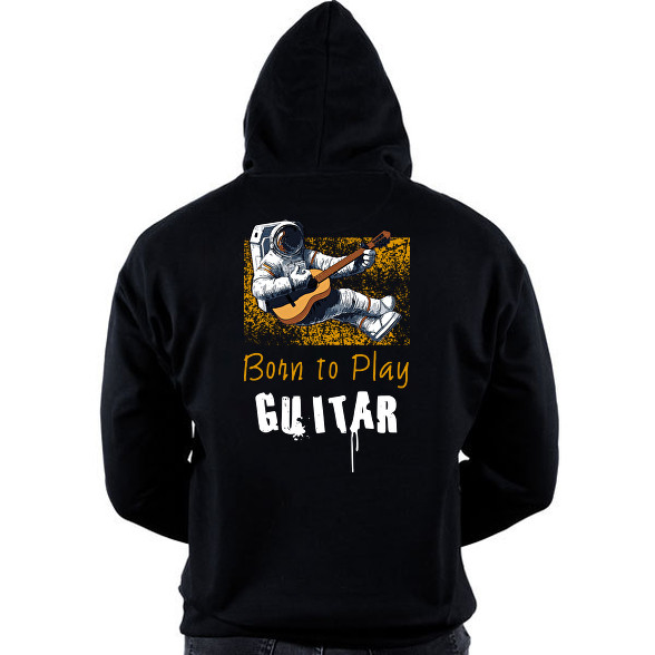 born to play guitar-Oversized kapucnis pulóver