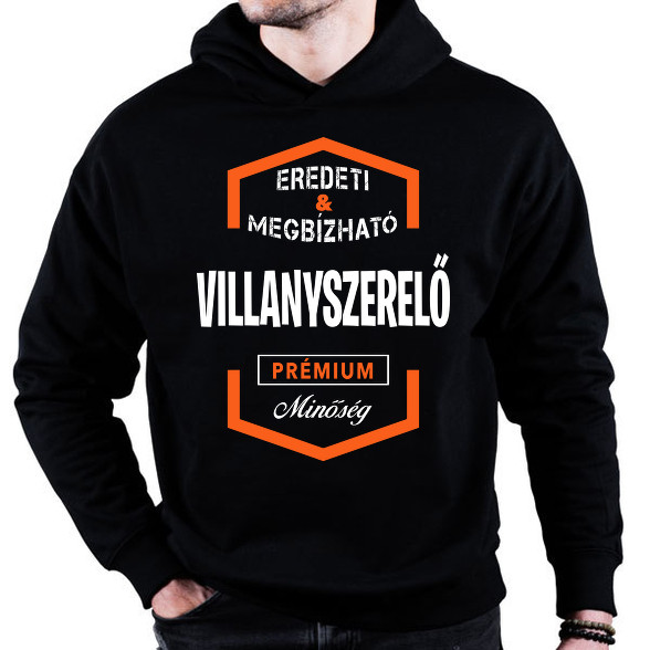 Villanyszerelő  prémium minőség-Oversized kapucnis pulóver